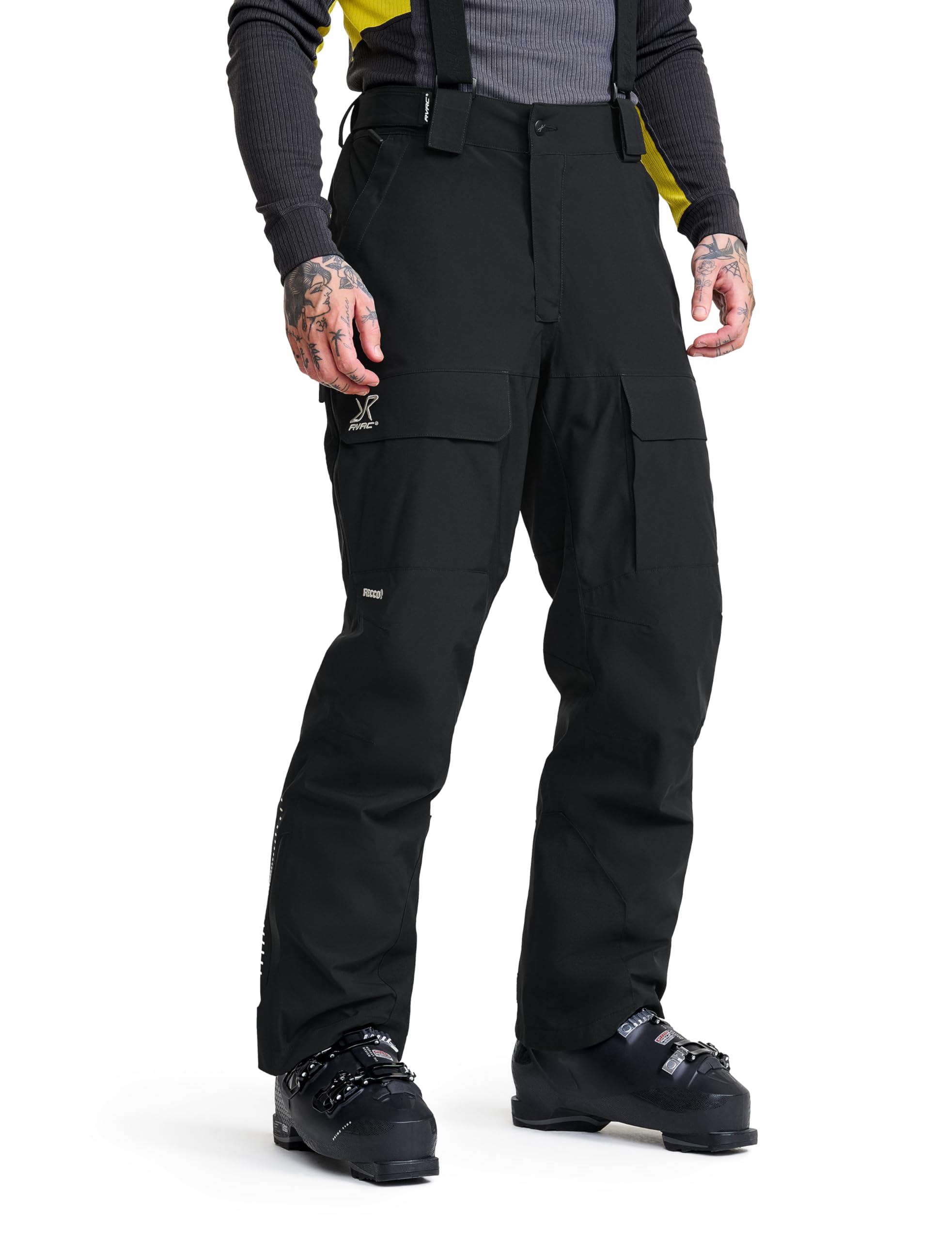RevolutionRace AccXel Insulated 2L Ski Pants da Uomo, Pantaloni da Sci Resistenti e Caldi con Recco