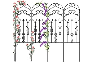 AMAGABELI GARDEN & HOME 6 ft Trellis for Climbing Plants Outdoor, 4-Pack...