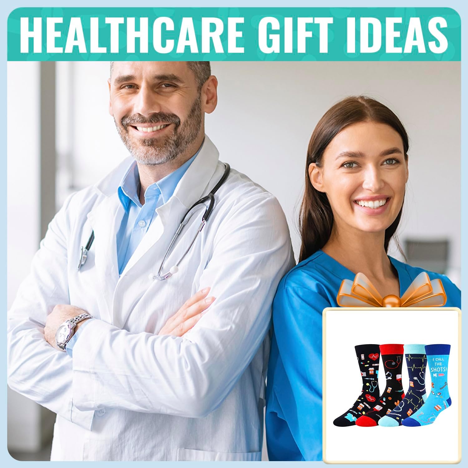 HAPPYPOP Doctor Patriots Math Lover Gifts - Teeth Golf Nurse Space Astronomy Lover Socks - Image 5