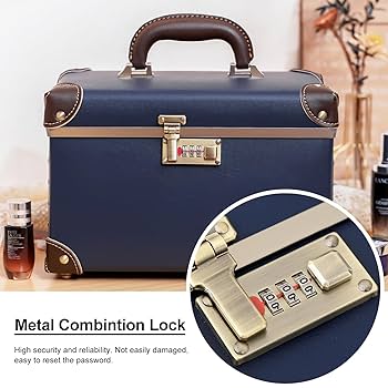 Amazon.com : urecity Portable Retro Leather Makeup Train