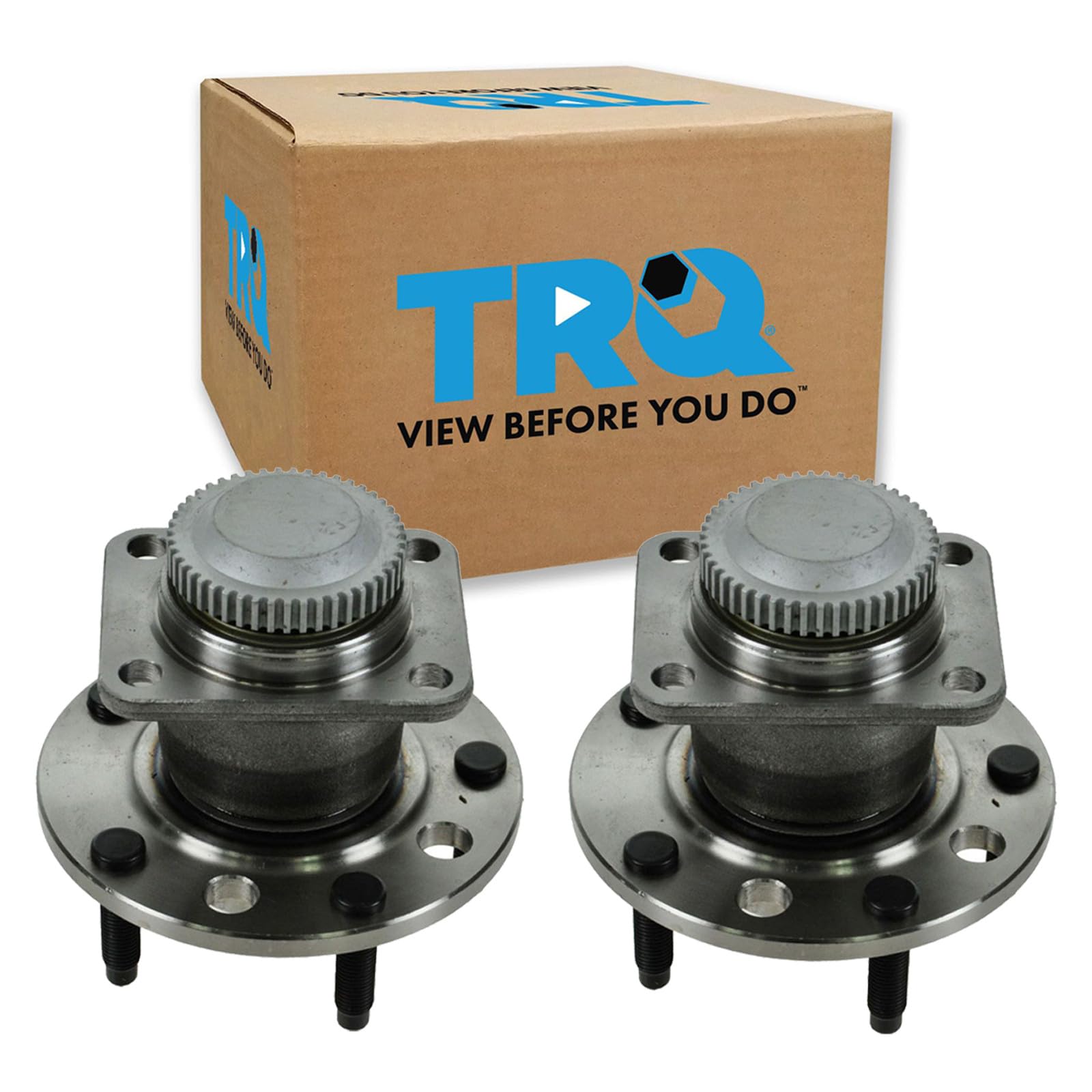 TRQ Front Driver and Passenger Side Wheel Bearing and Hub Assembly Set 2