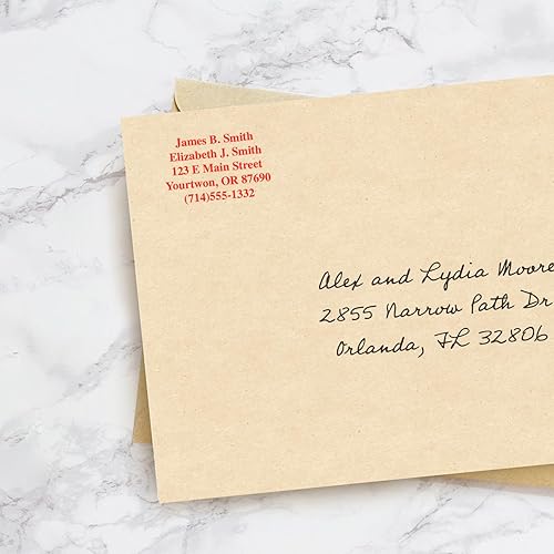 Miniatura 8 de Basic 2000 Plus - Sello de dirección autoentintado personalizado con 5 líneas, tinta azul