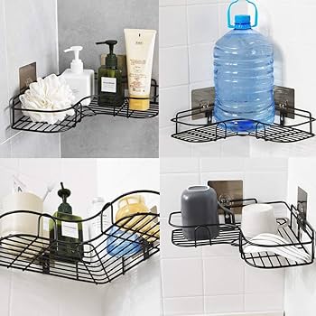 Piesome Multipurpose Kitchen Bathroom Corner Shelf Wall Mount Storage Rack  Bathroom Rack Soap Holder Storage Box Shower Rack Shelf, Bathroom Racks and  Shelves, Bathroom Stands And Racks (2) : Amazon.in: Home & Kitchen