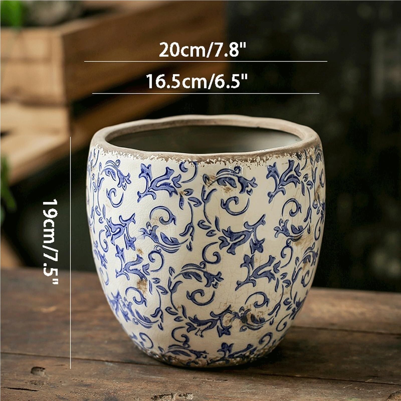 Doniczki na rośliny, doniczka ceramiczna, idealna do roślin pokojowych, idealna jako donica na rośliny, prezent dla miłośników roślin (19 cm)