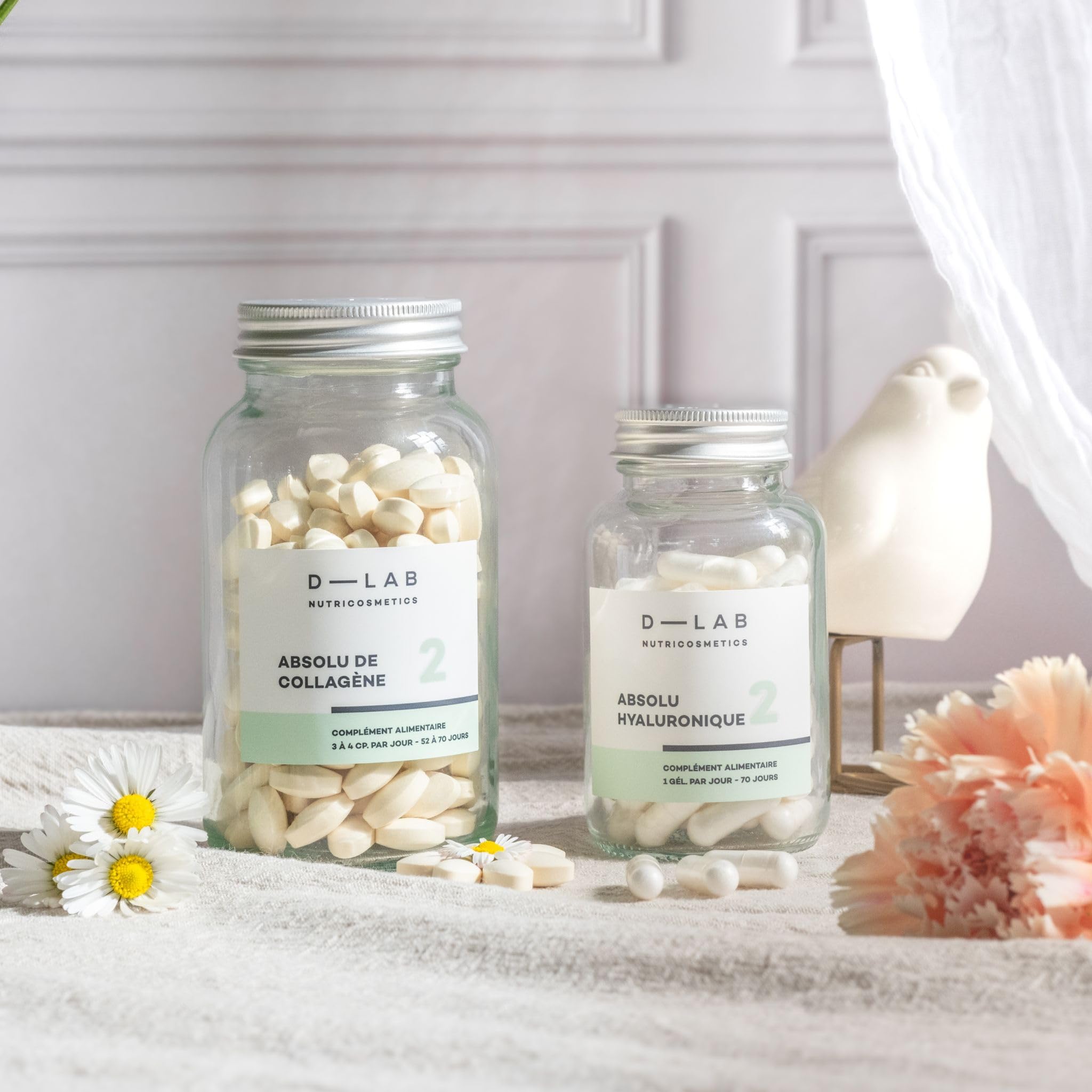 D-LAB Nutrition Absolue | 2,5 Mois de Cure | Revitalise en Profondeur la Peau, Renforce les Cheveux et Fortifie les Ongles avec des Ingrédients Actifs Naturels