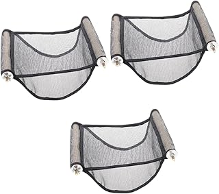 BCOATH 3pcs Hamster Breathable Suspension Small Animal Hanging Bed Rat Sleepy Mat Pad Cat Cage Hammock Hanging Hamster Bed Hammock Hamster Bunnies Toys Small Pet Bed Pet Cage Nylon Winter