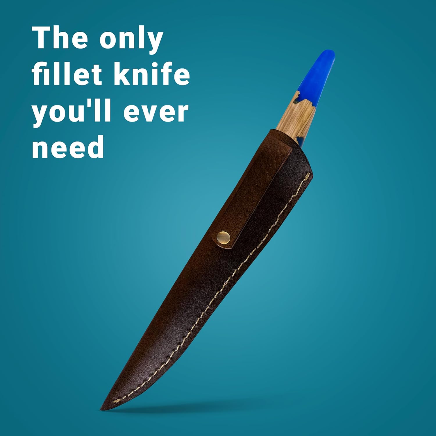 Filet Knife - 6-inch Japanese Boning Knife | Hard D2 Steel Alloy Fish Fillet Knife | Professional Chef Poultry Knife | Sharp Blade with Ergonomic Wood and Epoxy Resin Handle