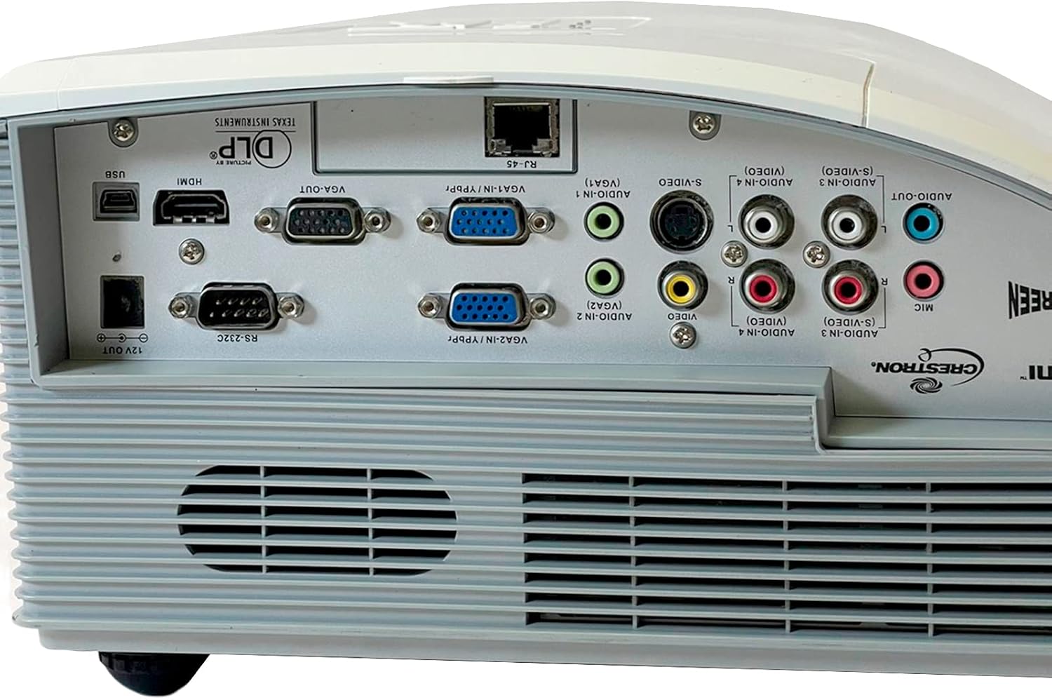 โปรเจ็กเตอร์ Optoma W307UST - รายละเอียด View ของพอร์ตอินพุต/เอาต์พุต