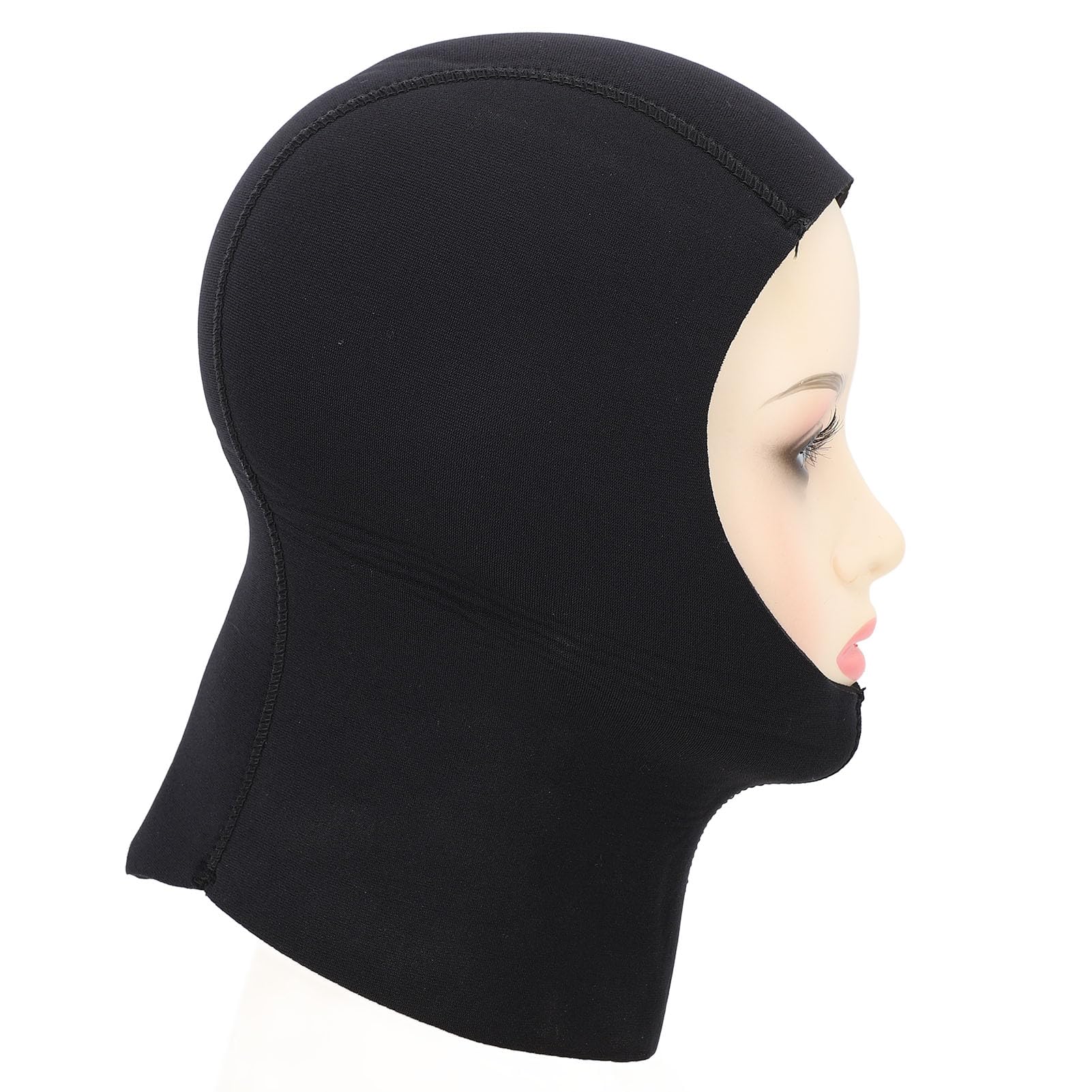 Cagoule de Plongée 5MM avec Protection Oreilles Tête Solaire Couverture Cou Ventilée Surf Apnée (L XL)