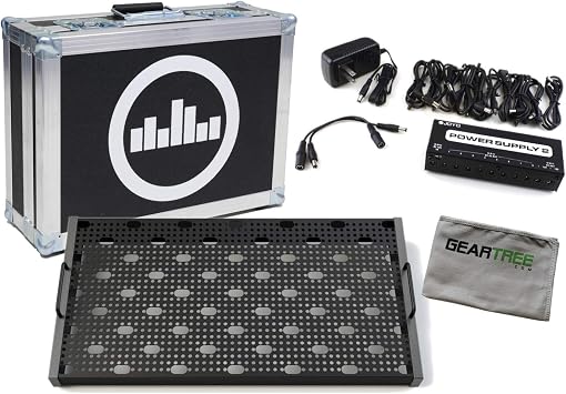 Temple Audio Duo 24 Gunmetal Gray Pedalboard w/Flight Case, Power Supply, Cloth