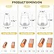 BALEINE Silicone Chair Leg Floor Protectors, Stool Leg Protectors Cap, Chair Leg Caps for Hardwood Floors (Clear-32pcs, Round S) Product Image 4