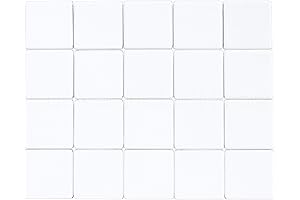 CleverDelights Transparent 1x1 Glass Tiles