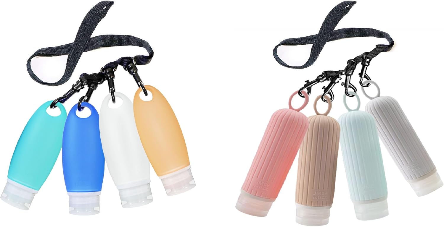 Spray Bottles Mist Sprayer TSA Approved Leak Proof Portable Travel Containers with with Lanyard