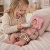 Muñecas Bebé Reborn BABESIDE 17 Pulgadas, Niña de Cuerpo de Tela Suave Realista | Muñeca Bebé de la Vida Real con Detalles Realistas de Ojos Cerrados para Abrazos, Cuidado de Imitación, Idea de Regalo para Niñas 3+ Años 7
