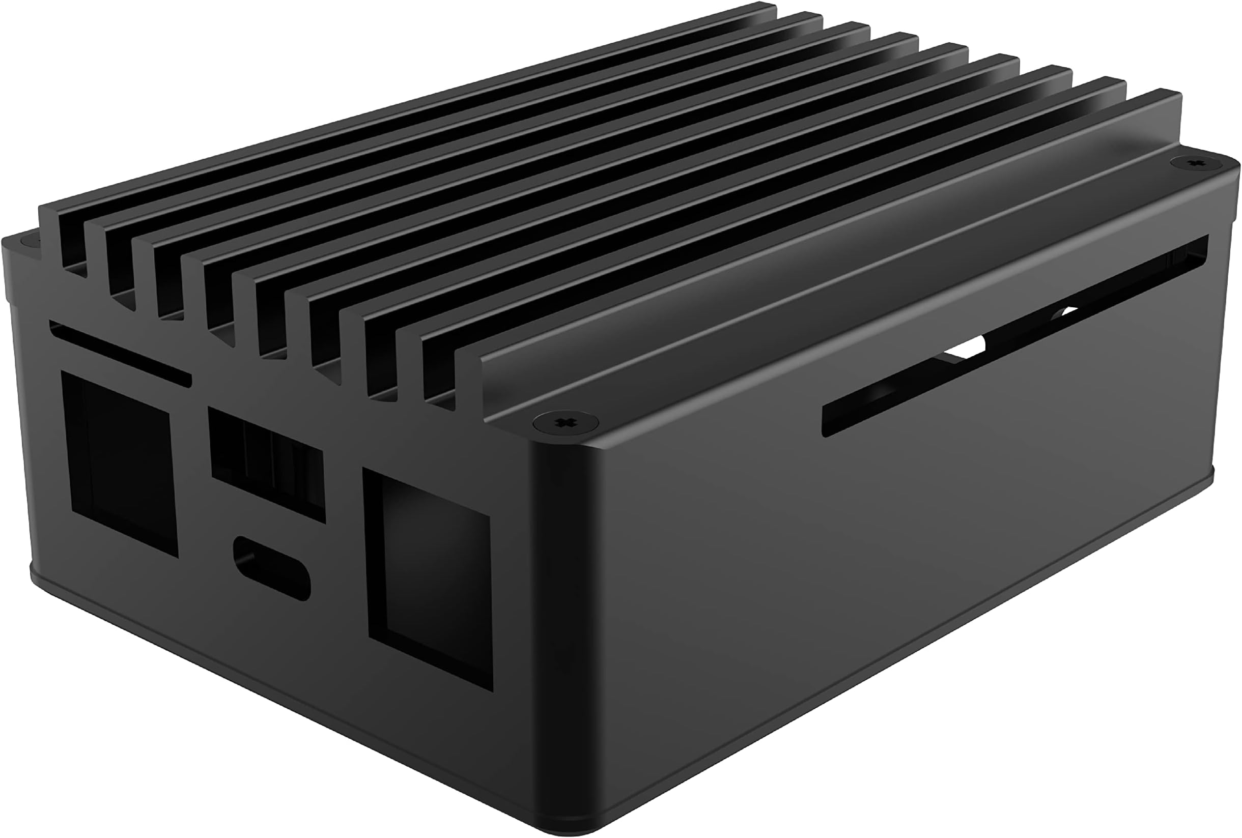 Skyline Pro, Premium Fanless Aluminium Case for Asus Tinker Board 2 & 2S, Raspberry Pi, Aluminium Core and Thermal Pad Included, Silent Single Board Computer Chassis, A-RA11-M3B