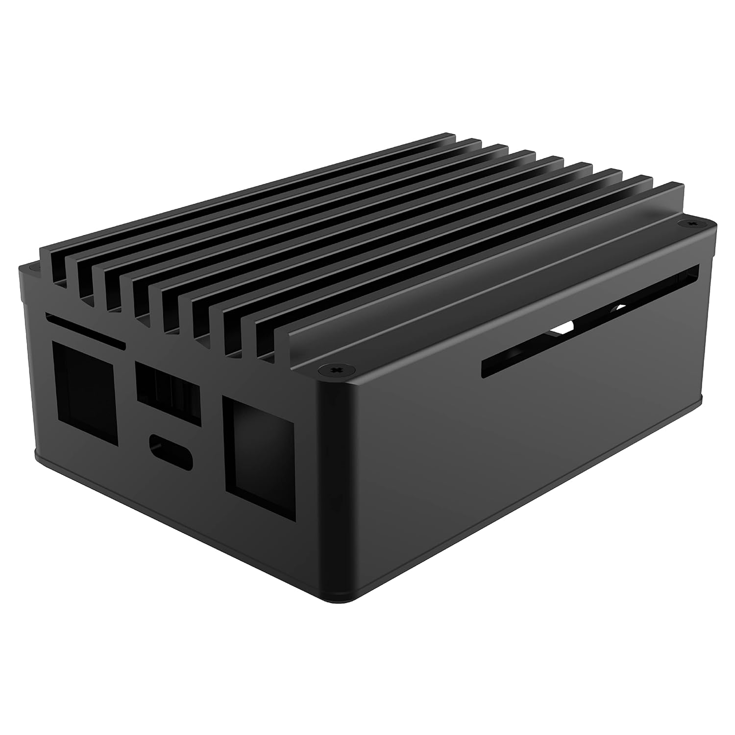 Akasa Skyline Pro, Premium Fanless Aluminium Case for Asus Tinker Board 2 & 2S, Aluminium Core and Thermal Pad Included, Silent Single Board Computer Chassis, A-RA11-M3B