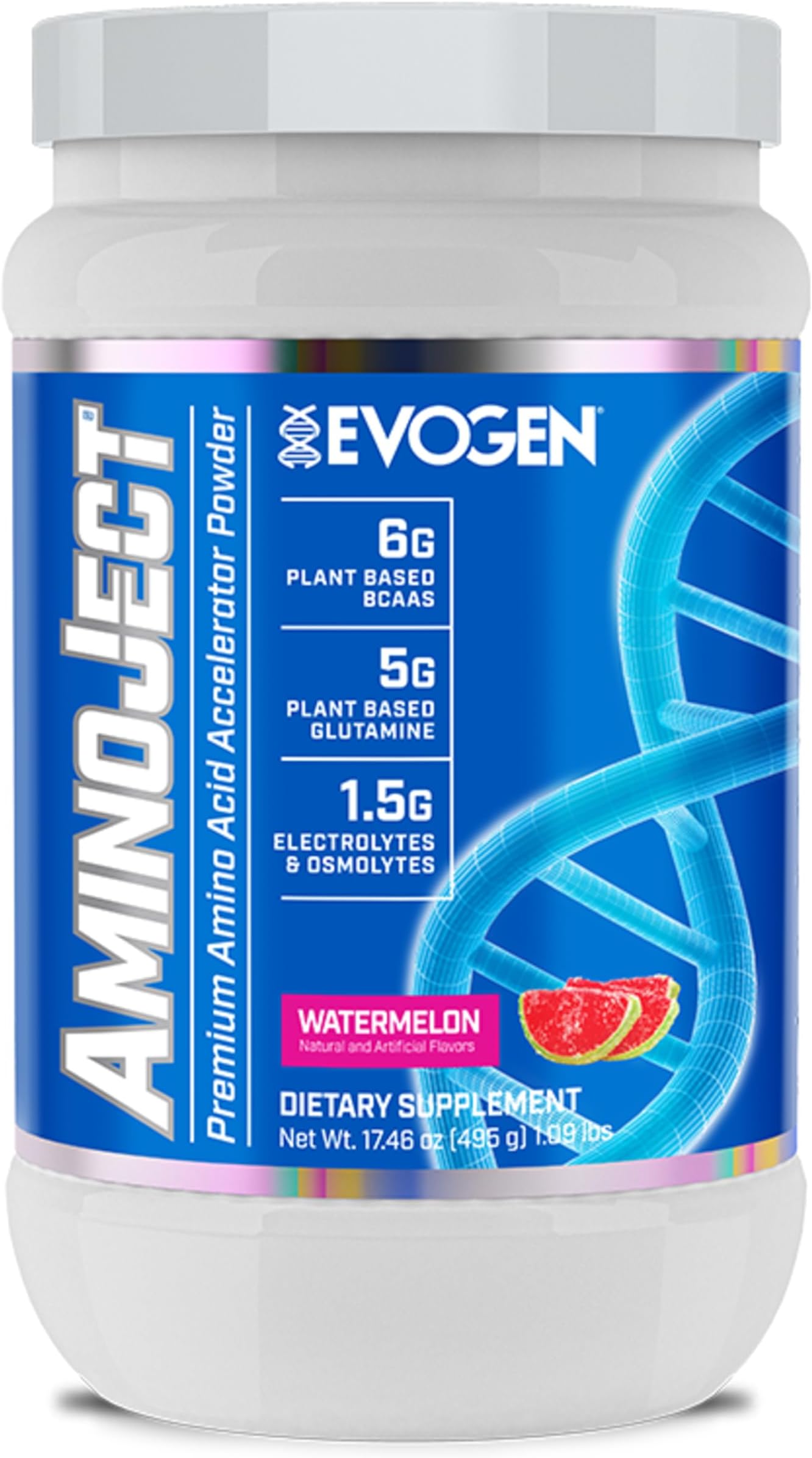 AminoJect - Premium BCAA Powder & EAA Recovery Formula with Electrolytes | Amino Acids Supplement for Muscle Growth, Hydration, & Recovery | Watermelon | 30 Servings