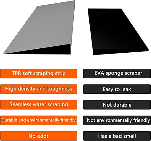 Miniatura 4 de Escoba mágica multifunción, escoba de goma con mango largo de 53 pulgadas, barredora de raspado de piso de silicona para piso de baño, espuma,