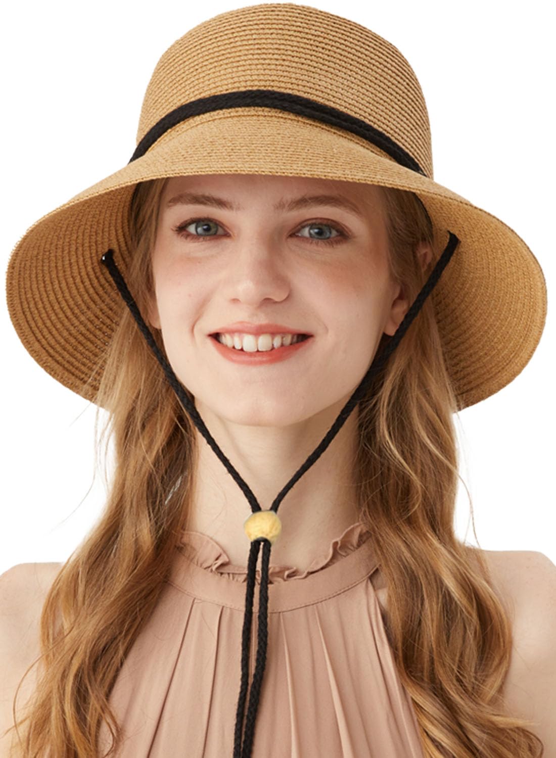 Babahu Women's 03-Khaki Sun Hats Uv Protection Large Wide Brim Hat Packable Sun Hat For Straw Hats