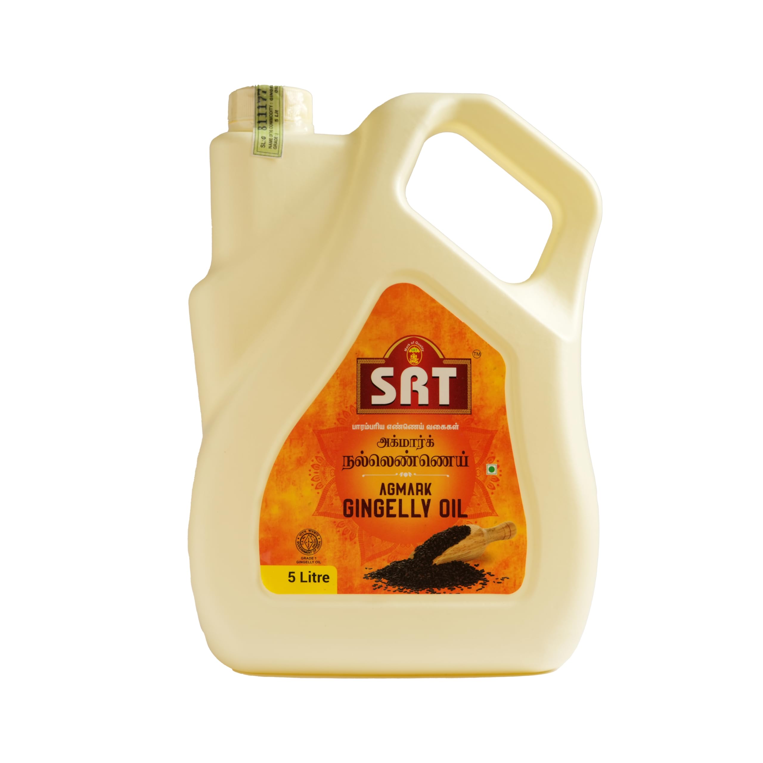SRT AGMARK GRADE1 Gingelly Oil/ Sesame Oil, 5 Litre Can (B08F7K4433) Amazon Price History, Amazon Price Tracker