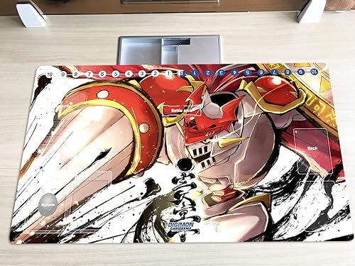 Miniatura 2 de Nuevo DTCG Duel Playmat Digimon Galantmon Juego de cartas coleccionables TCG CCG Mat Pad + bolsa gratis (ZD002-222-SM)