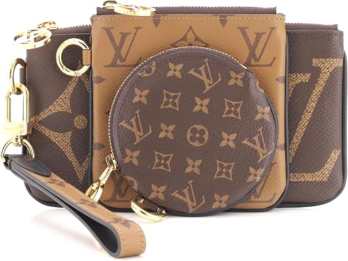 Pre-Loved Trio Pouch Set, Brown
