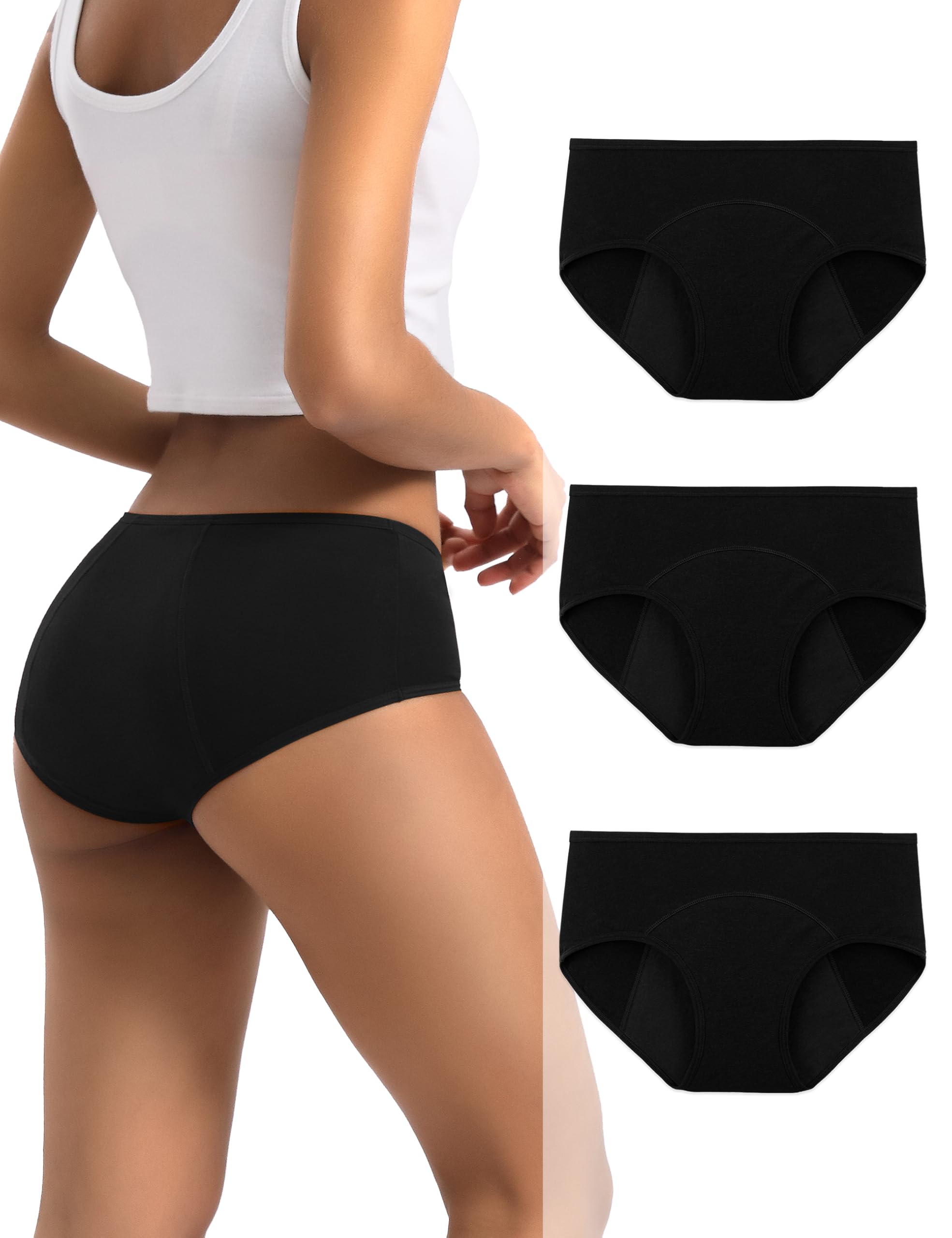INNERSY Period Underwear for Women Teens Hipster