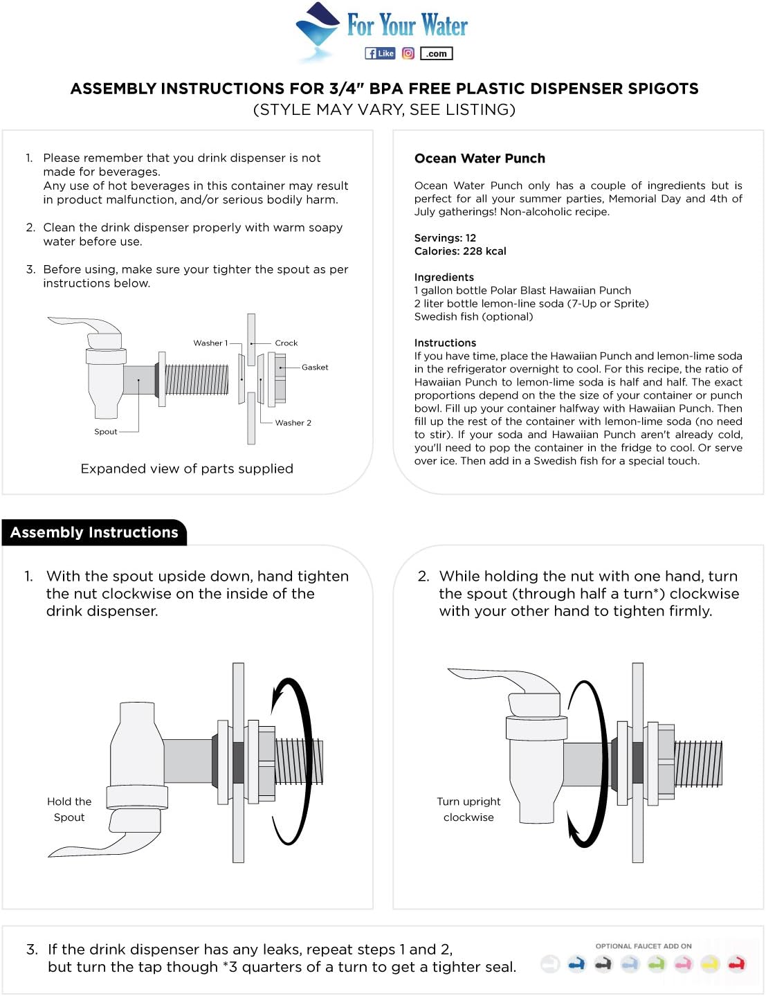Hot Deals Premium Porcelain Water Crock Dispenser - Elegant Countertop Dispenser With 2.5 Gallon Capacity & No Drip Faucet - Double Blue Line Stripe Crock - Perfect For Kombucha Brewing and Dispensing