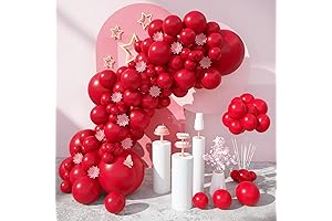 Henviro Red Latex Party Balloons - 100 Pack for Birthdays, Graduations, Valentines,...