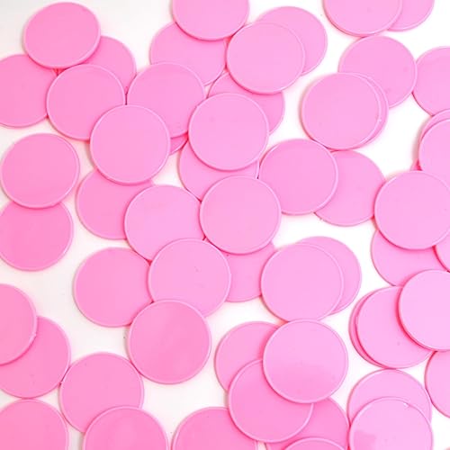 Vista 60 de Smartdealspro 100 unidades de 1.260 in/1.26 pulgadas de plástico opaco para contadores de aprendizaje Discos Mini fichas de Poker Fichas de Juego