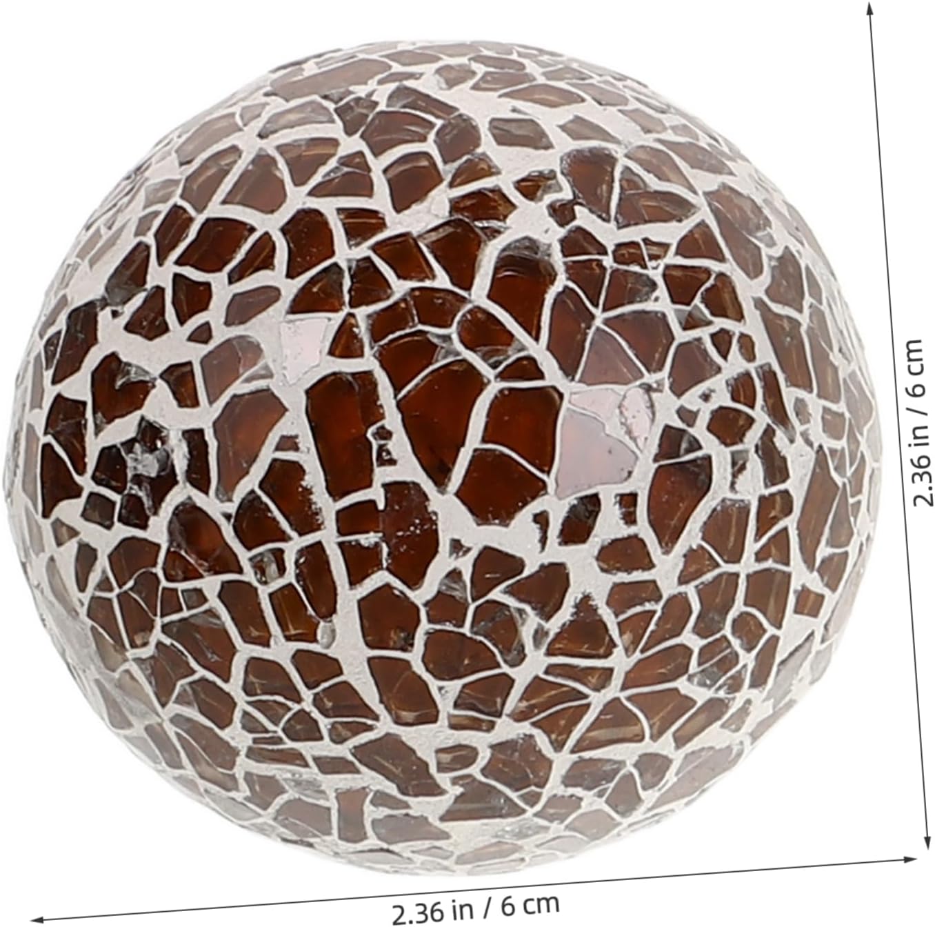 Cabilock 6pcs Decorative Glass Sphere Balls for Centerpiece Bowls Glass Orbs Dining Table Decor Home and Wedding Party Decorations