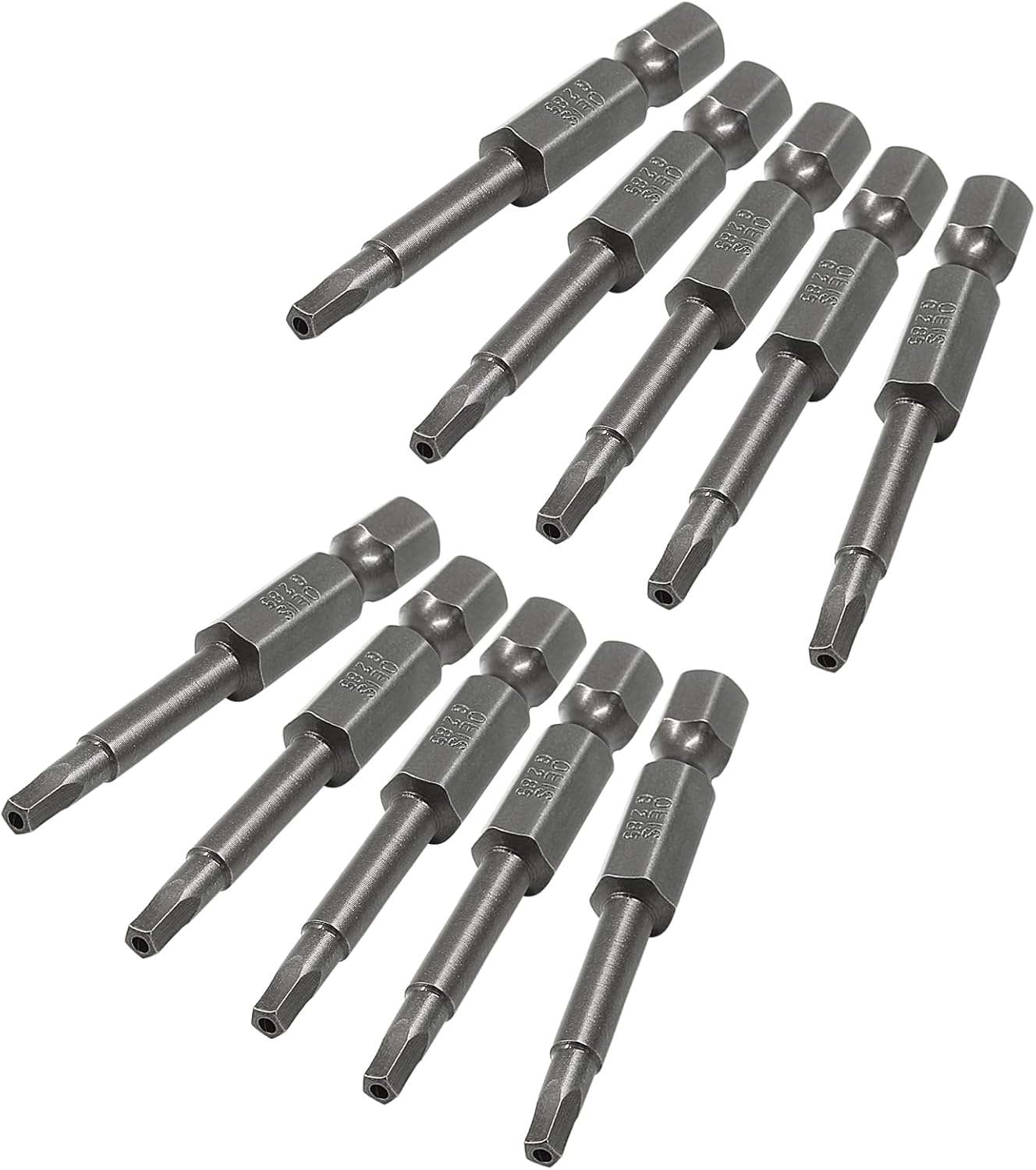 LDEXIN 10Pcs Pentagon Head Screwdriver Bits 1/4" Hex Shank