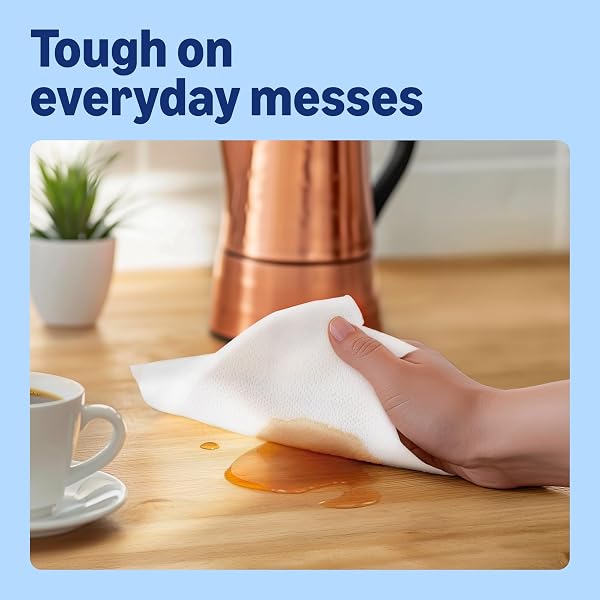 by Amazon Super Absorbent Kitchen Towel, 3-ply, 3 Rolls (1 Pack of 3), 80 Sheets per Roll, FSC Certified - 3