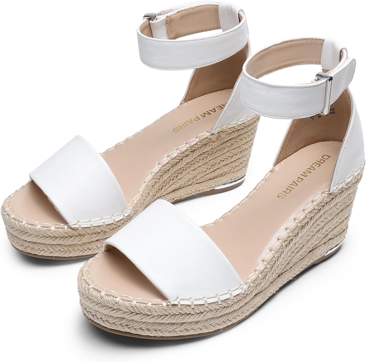 DREAM PAIRS Women's Wedge Sandals Open Toe Espadrilles Sandals Comfortable Dressy Ankle Strap Platform Sandals Suitable for Work Beach Summer Shoes - Image 5