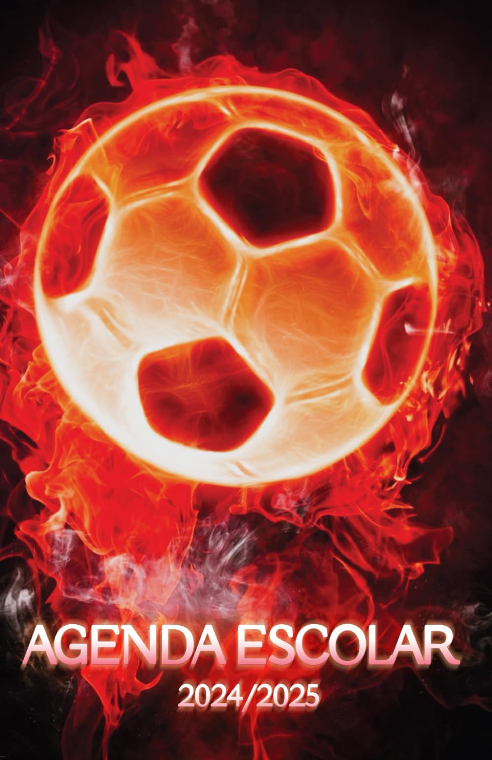 Agenda Escolar 2024-2025 Fútbol: Planificador diaria, día por página, estudiante de primaria y secundaria, de septiembre 2024 a julio 2025, formato a5