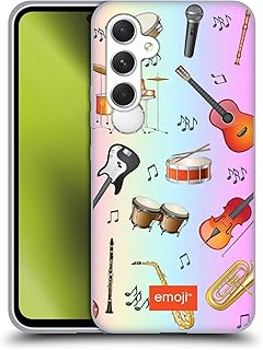 Head Case Designs Officially Licensed EmojiÂ® Instruments Music Patterns Soft Gel Case Compatible with Samsung Galaxy A54 5G