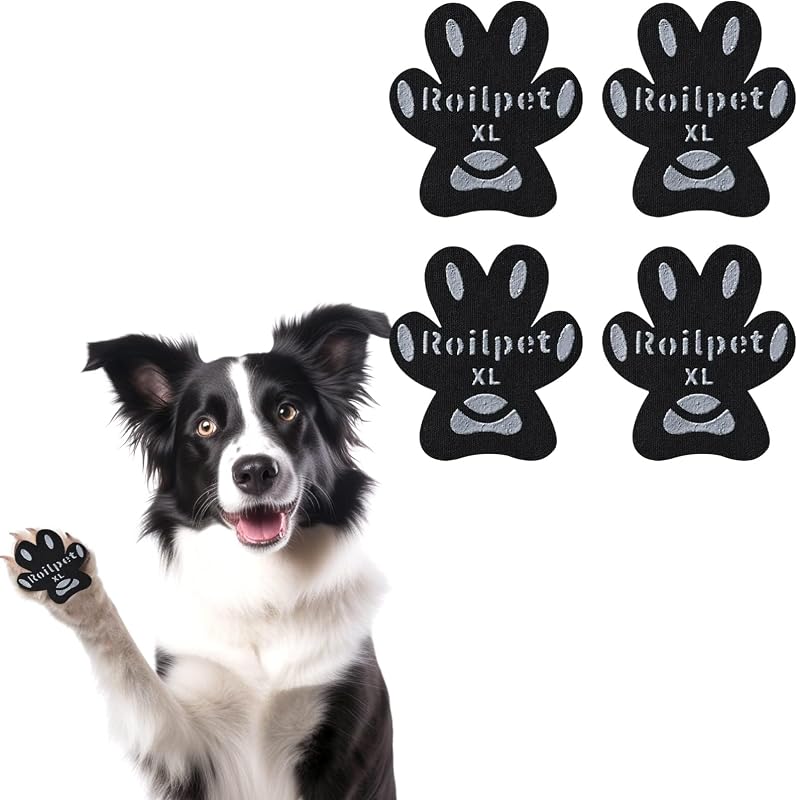 Protetores de Patas Antiderrapantes para Cães Roilpet, 2,54 cm, Pacote com 1