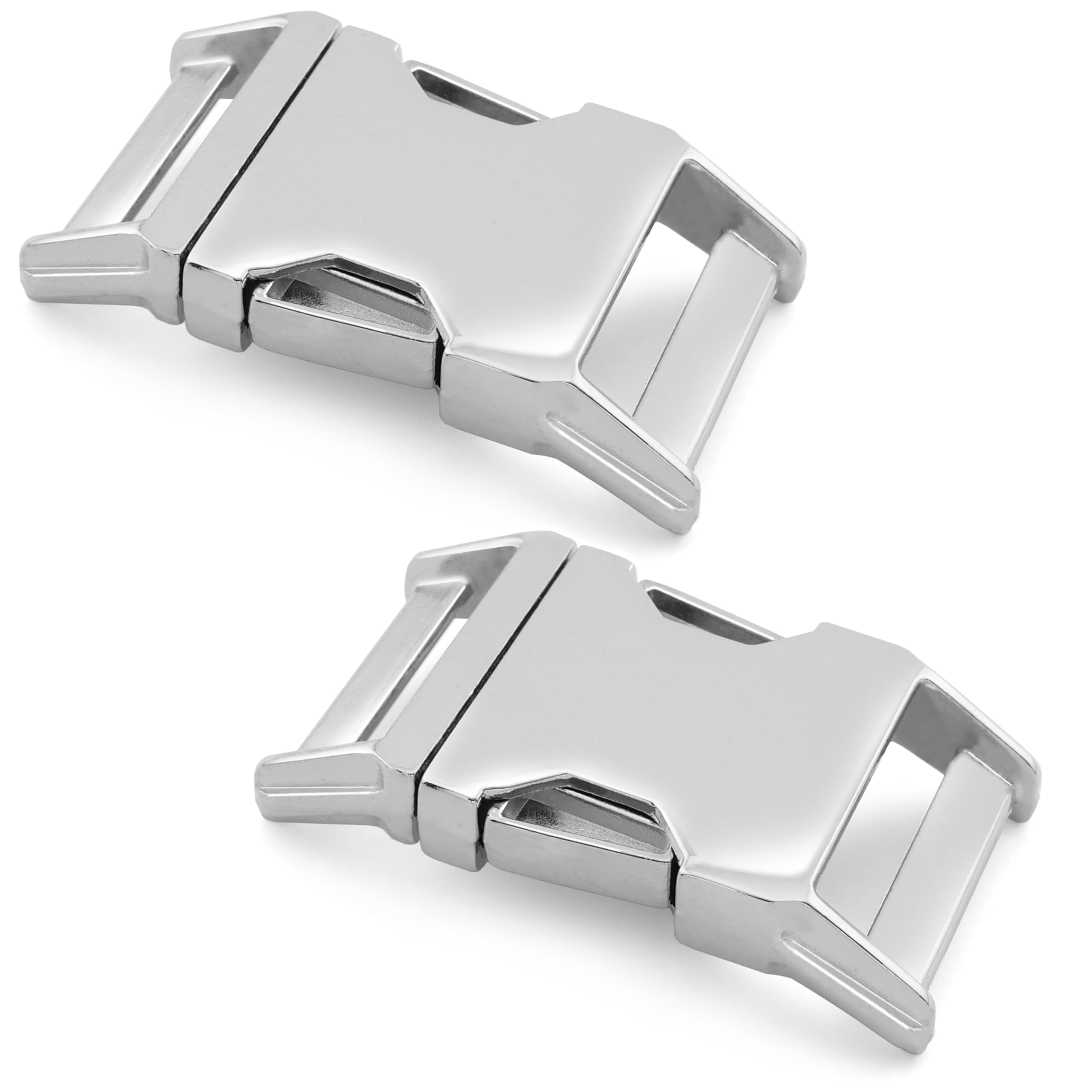 Metall-Klickverschluss Alumaxx, Set aus 2 Stück, 3/8 Metall-Klickverschluss Alumaxx, Set aus 2 Stück, 3/8