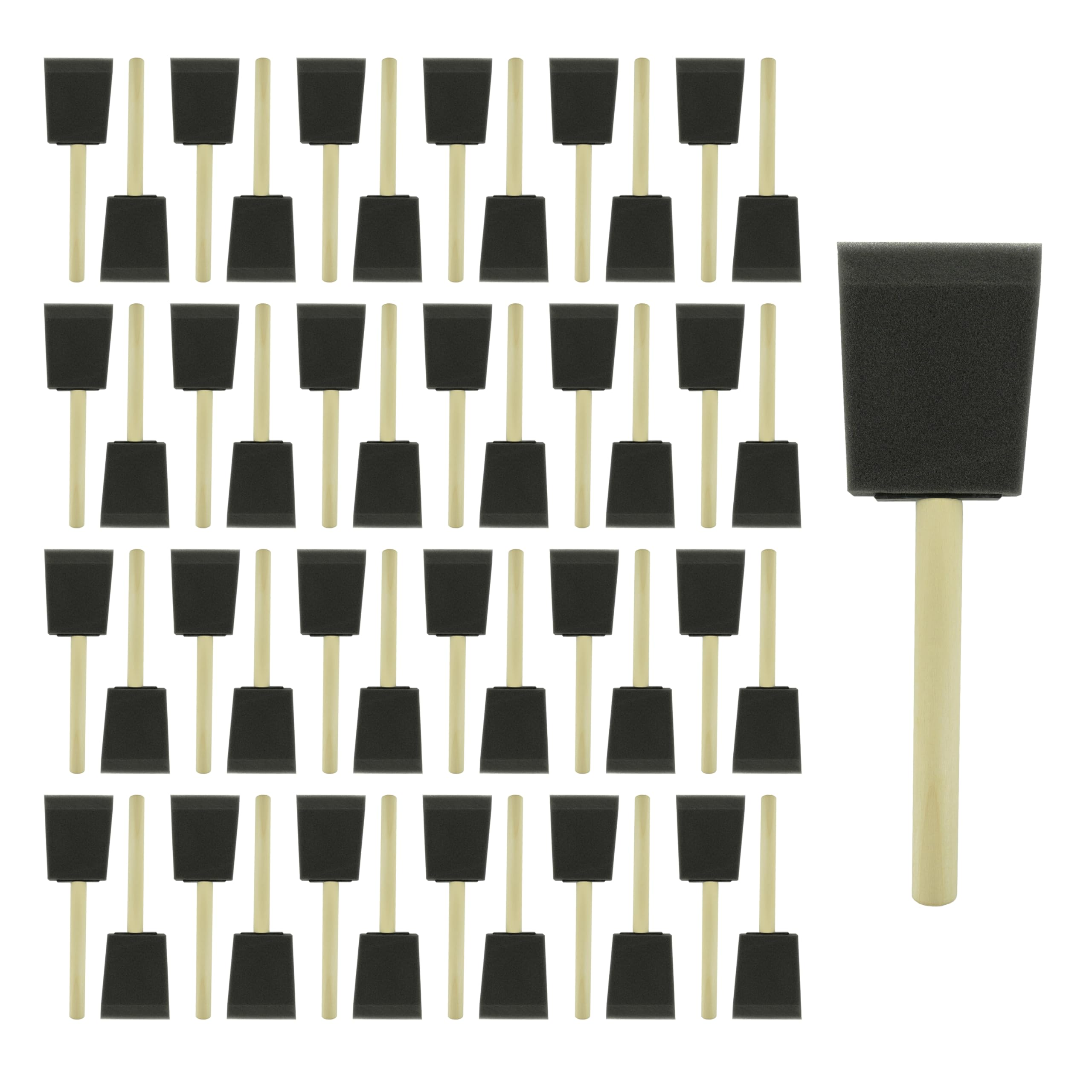 21pcs Poly Foam Brushes - High Density Foam Set -13 21pcs Poly Foam Brushes - High Density Foam Set -13