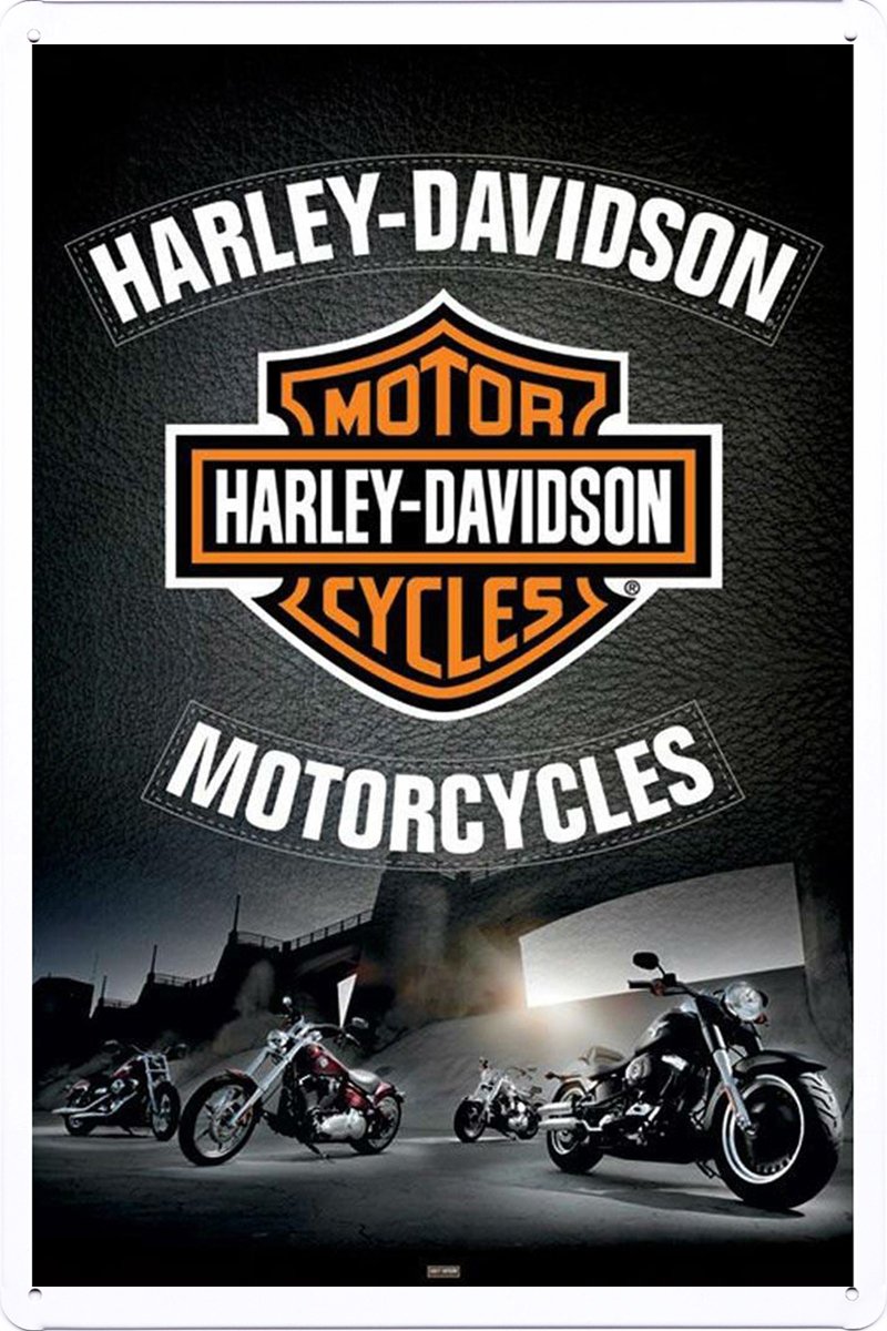 Harley Davidson Motorcycles A Tin Sign Metal Plate Poster 20x30cm By PBN