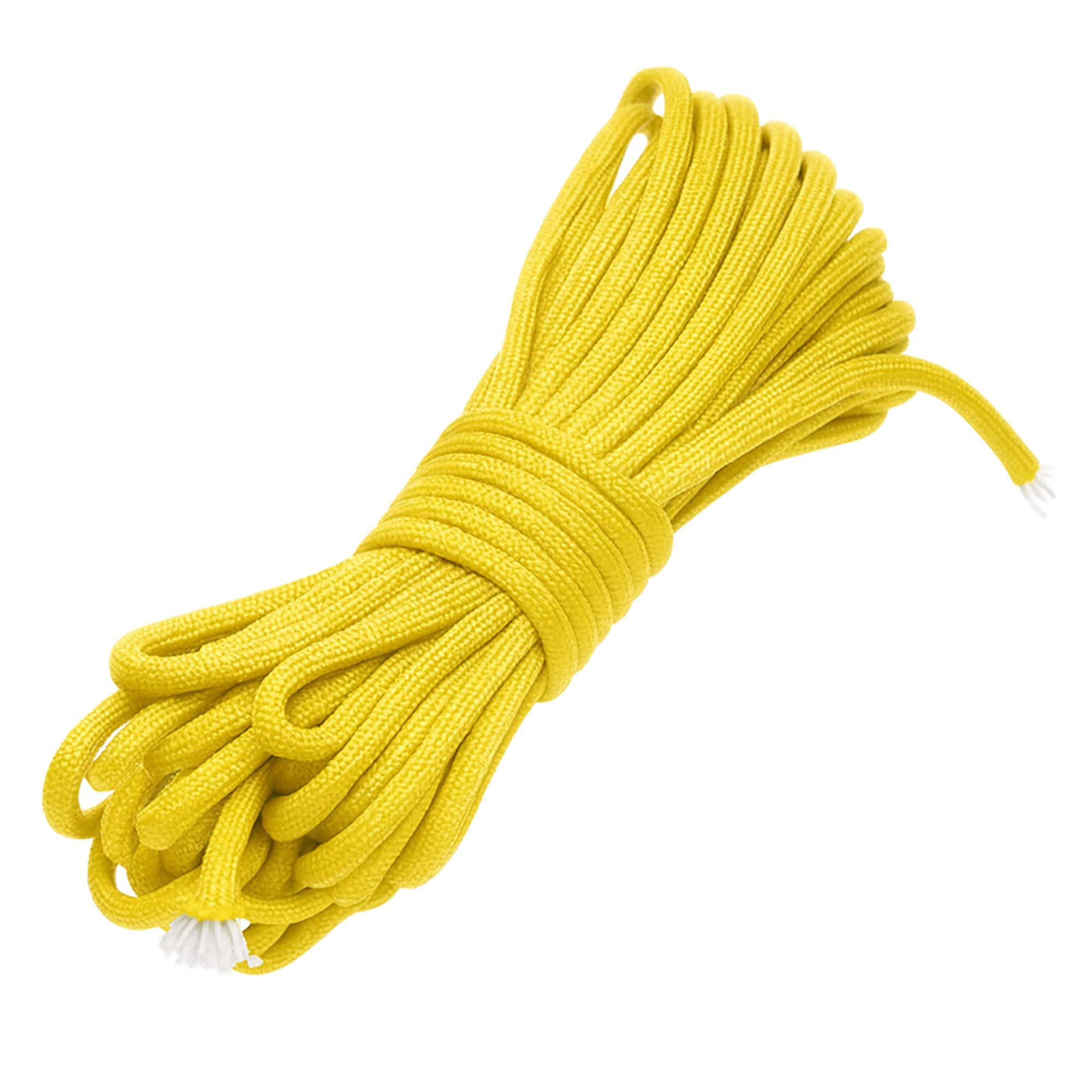 WedDecor Bungee Cord 4mm Bungee Rope Heavy Duty Elastic Bungee Cords, Shock Cord, Bungee Strap, Elastic Cord for Securing Luggage, Tent Pole, Camps, Motorcycle, DIY Craft Projects, Yellow, 1 Metre