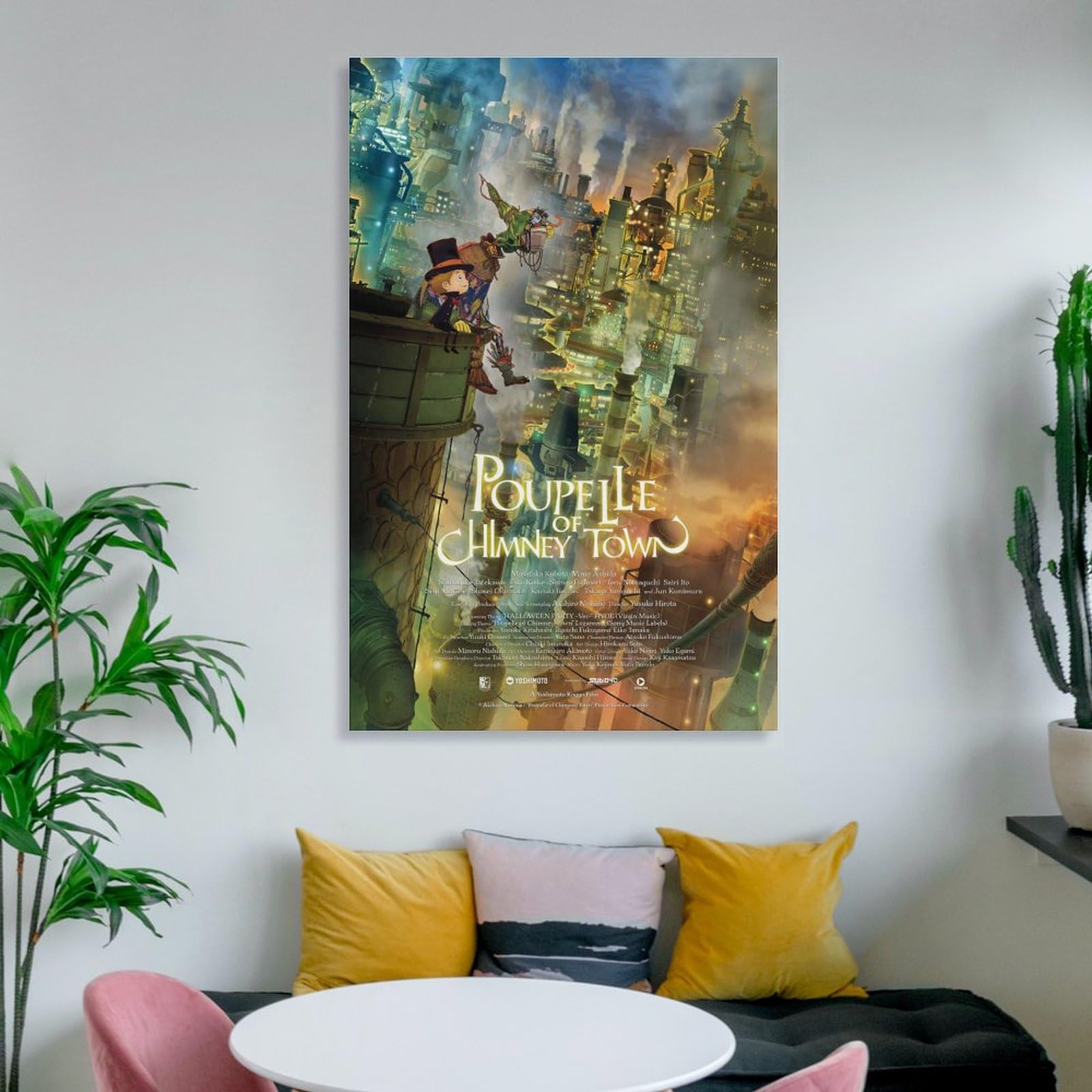 Poupelle of Chimney Town Poster Anime Japan Wall Art Poster Scroll