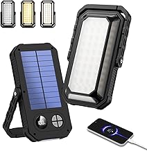 LED Lantern Camping Supplies Disaster Prevention Light All-Purpose 【Solar Rechargeable Super High Brightness 1200 Lumens 14 Lighting Modes 10000mAh Large Capacity 4 Color Switching Stepless