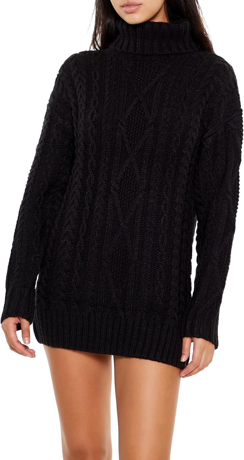 Forever 21 Womens Turtleneck Mini Sweater Dress - Image 2