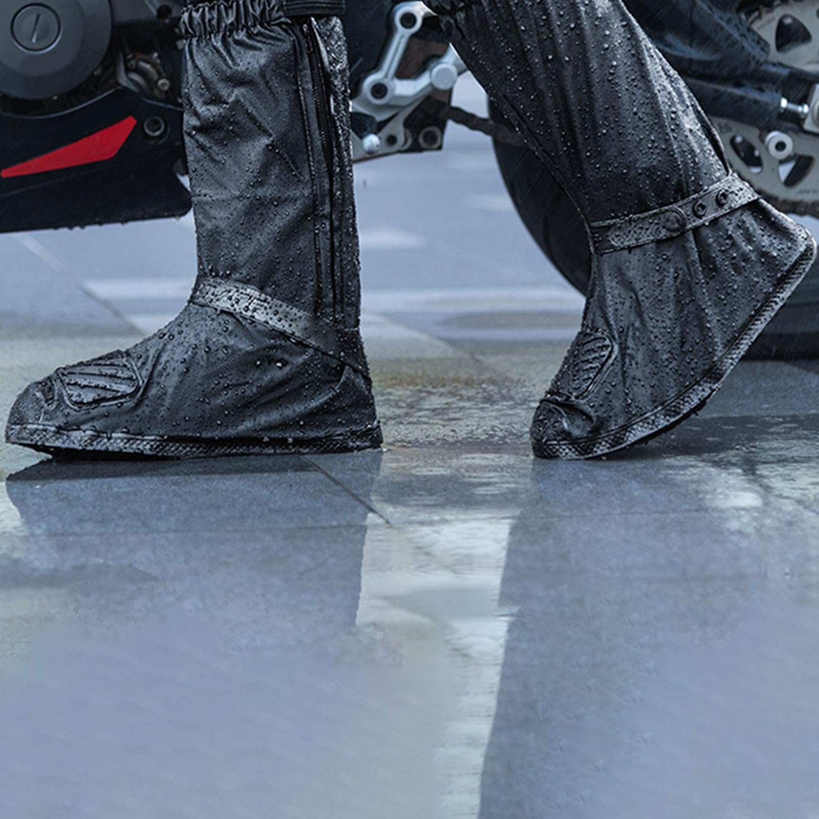 GUOHUA 5 Copri Stivali da Pioggia per Scarpe - Stivali da Neve da Pioggia