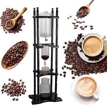 Cold Drip Coffee Maker Cold Brew Coffee Tower Slow Drip Japanese Cold Brew Maker Cold Brew Drip Ice Coffee Tower 2500ml
