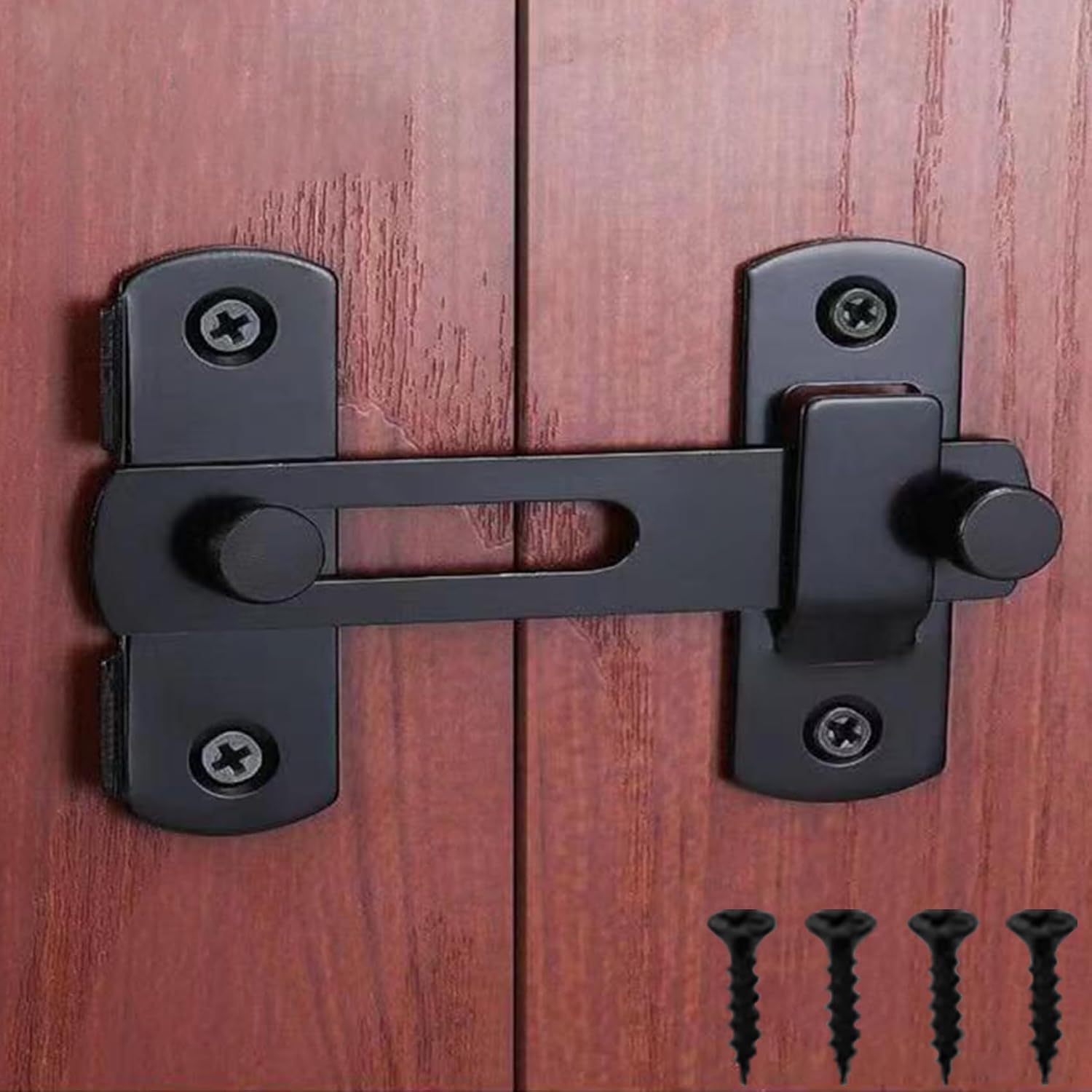 Barn Door Lock 180 Degree Sliding Stainless Steel Gate Latches Flip Safety Door Bolt
