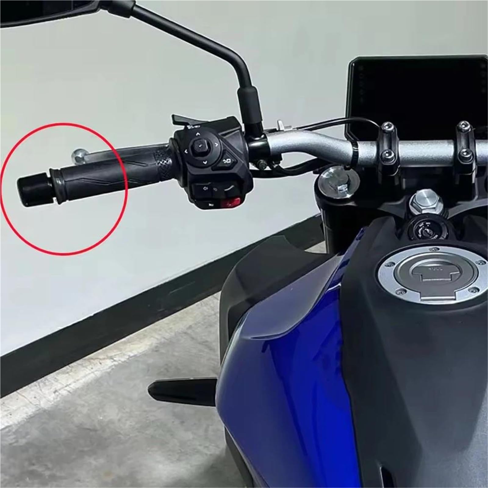 Motorrad Lenkerenden Für Y&AMAHA MT-09 MT-07 YZF-R9 | Lenkergriffe Endkappen Stecker Lenkergewichte Stecker Schieberabdeckung AIOXOLGIVW