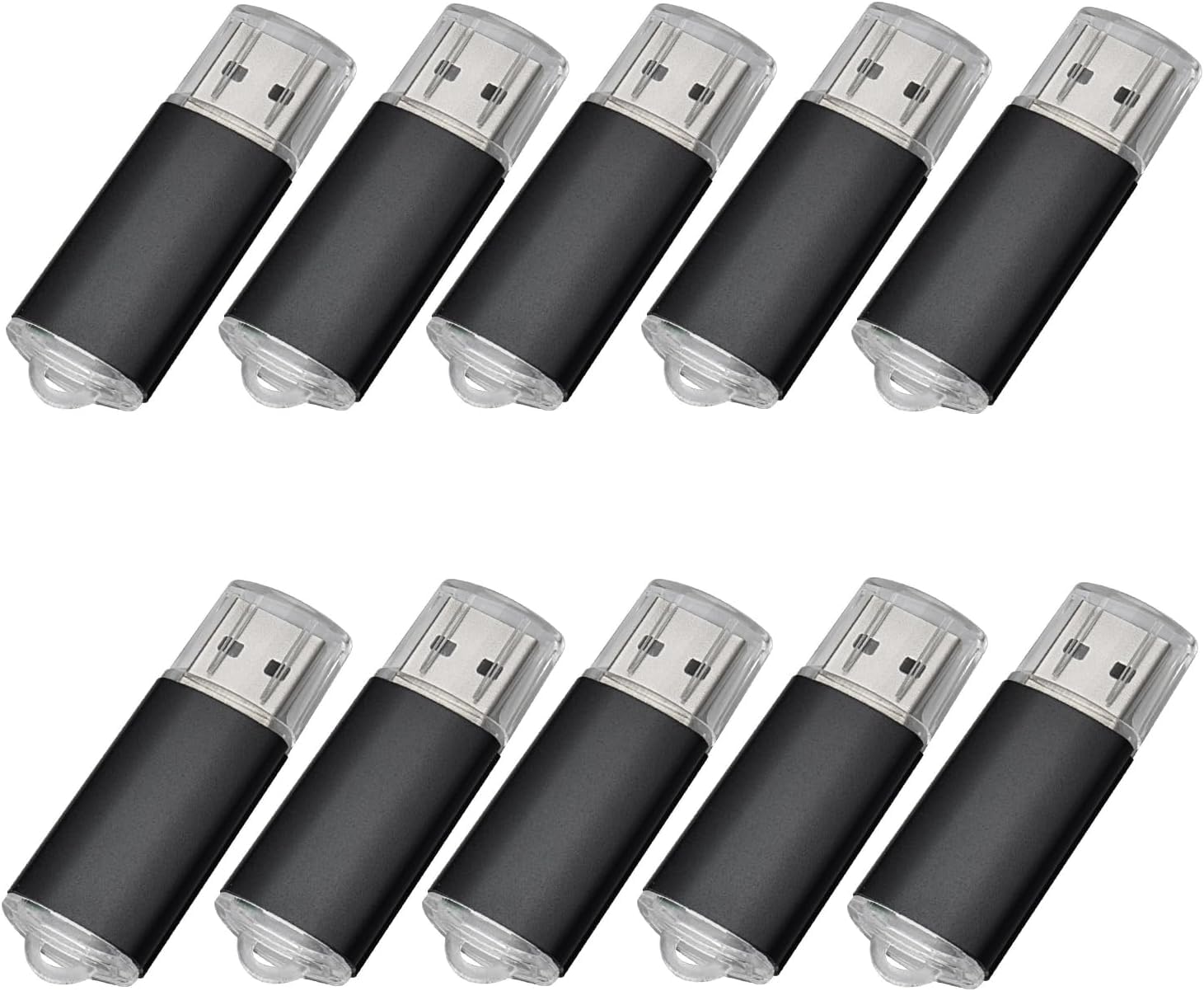Fenglangrong 10 Pack Flash Drive 2GB USB Sticks, USB 2.0 Thumb Drives Bulk Flash Drive Pack 2GB Pendrive USB Memory Stick Zip Drive USB Sticks 10 Pack Green — view 8