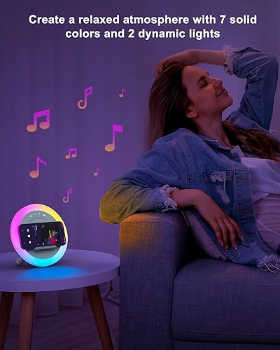 Miniatura 3 de Altavoz inalámbrico con luces, lámpara Bluetooth moderna 4 en 1 que cambia de color, cosas de moda personalizadas, las mejores ideas de regalos de